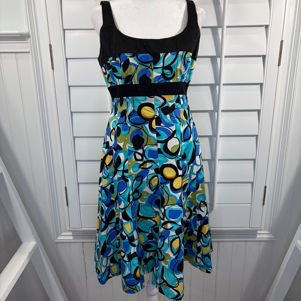 Nine West Abstract Floral Dress (6)
